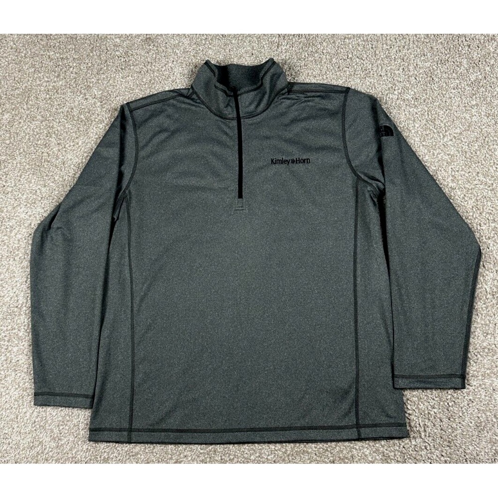 The North Face Sweater Mens XL Gray Pullover Sweatshirt 1/4 Quarter Zip Outdoors